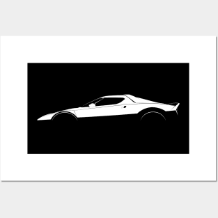 Lancia New Stratos Silhouette Posters and Art